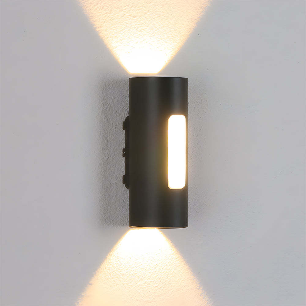 Modern Round IP65 Black LED Outdoor Wall Light
