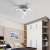 Led ceiling light for bedroom-modern personality, silver | Lampsmodern UK