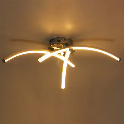 Nordic Creativity Trident Arc Bedroom LED Ceiling Light