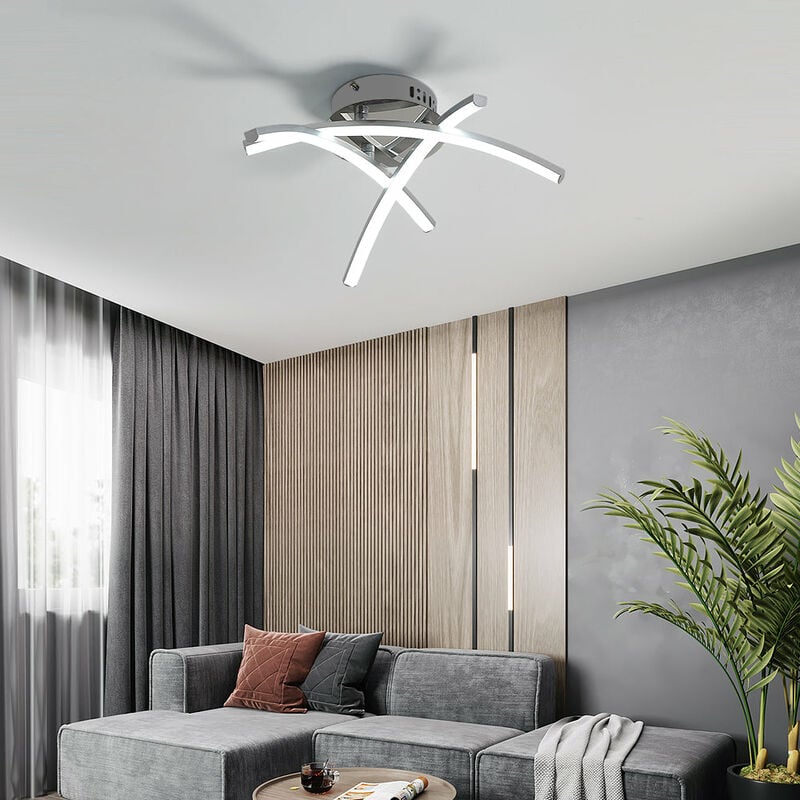 Nordic Creativity Trident Arc Bedroom LED Ceiling Light