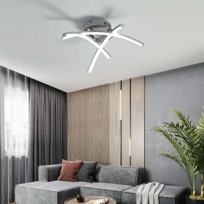 Nordic Creativity Trident Arc Bedroom LED Ceiling Light