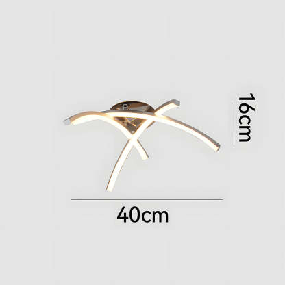 Nordic Creativity Trident Arc Bedroom LED Ceiling Light