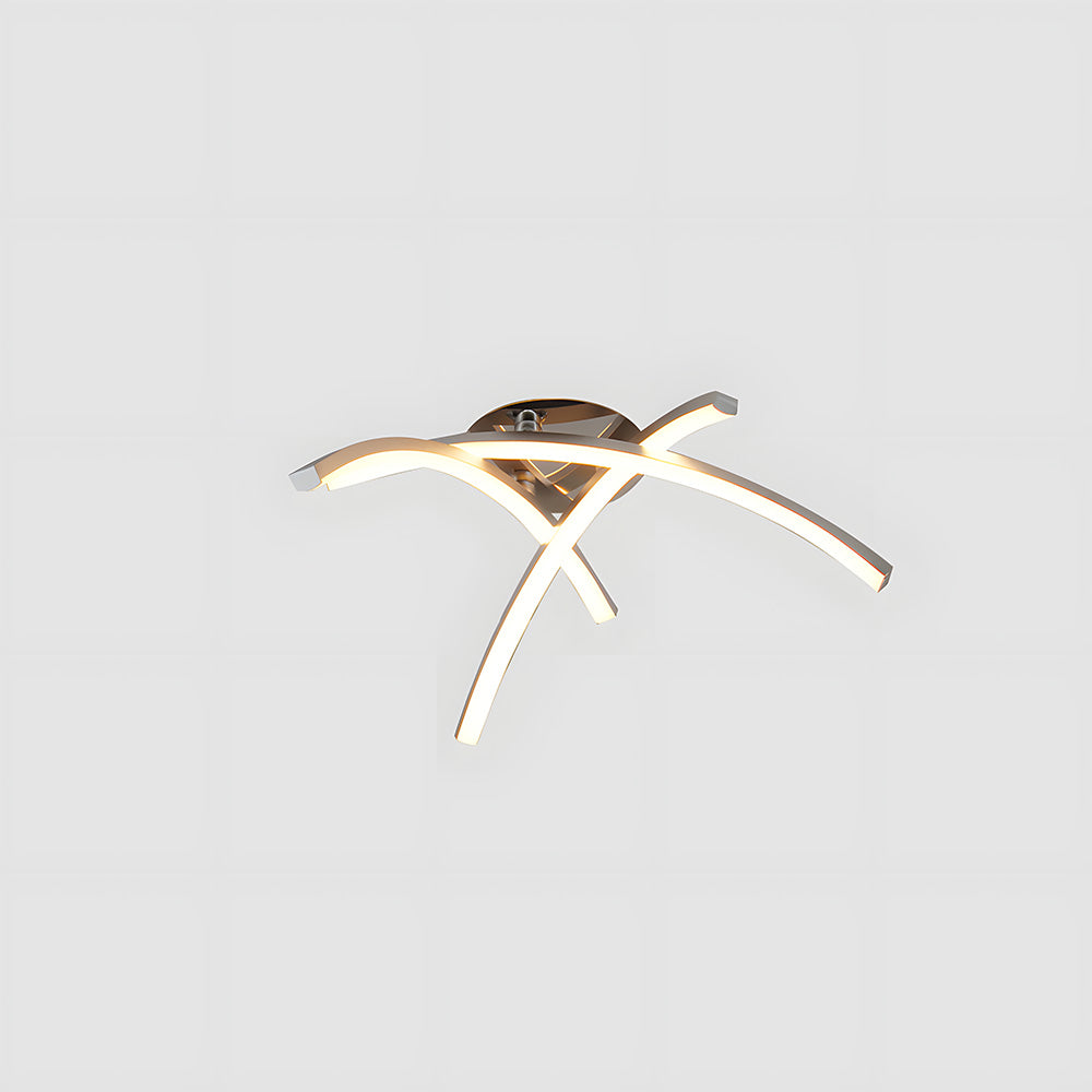 Nordic Creativity Trident Arc Bedroom LED Ceiling Light