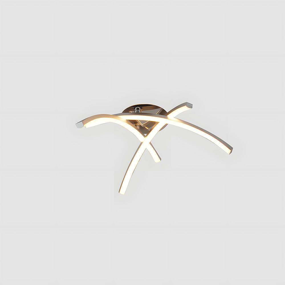 Nordic Creativity Trident Arc Bedroom LED Ceiling Light