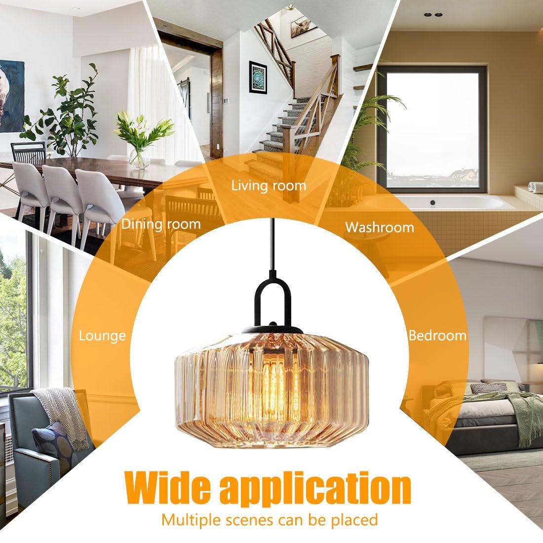 Modern Glass Kitchen Pendant Lighting