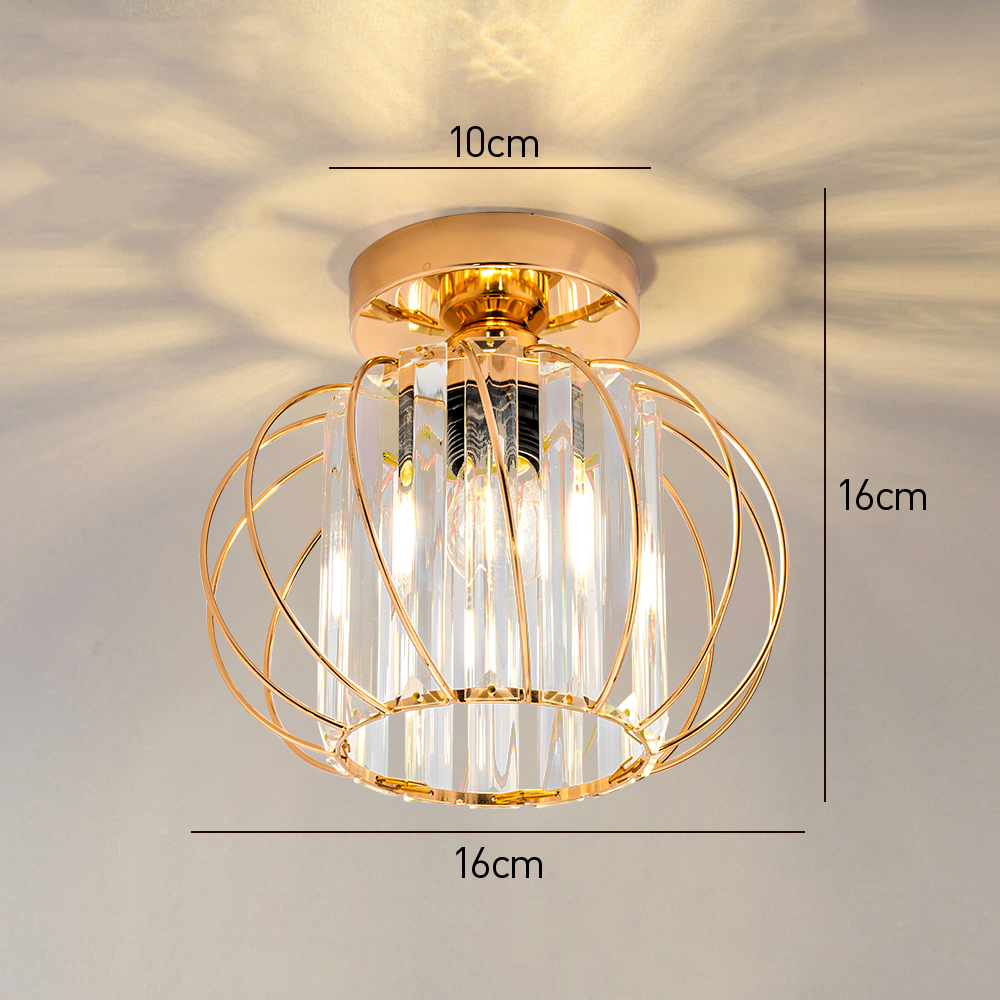 Modern Glass Black Luxury Hallway Ceiling Light