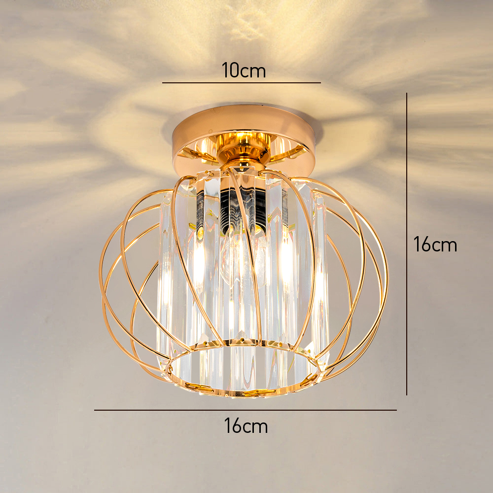 Modern Glass Black Luxury Hallway Ceiling Light