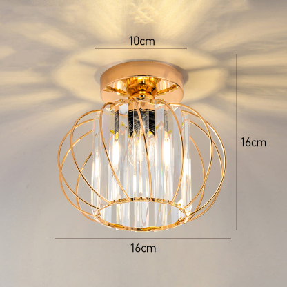 Modern Glass Black Luxury Hallway Ceiling Light