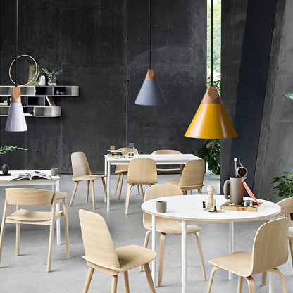 Wood Minimalist Farmhouse Pendant Light