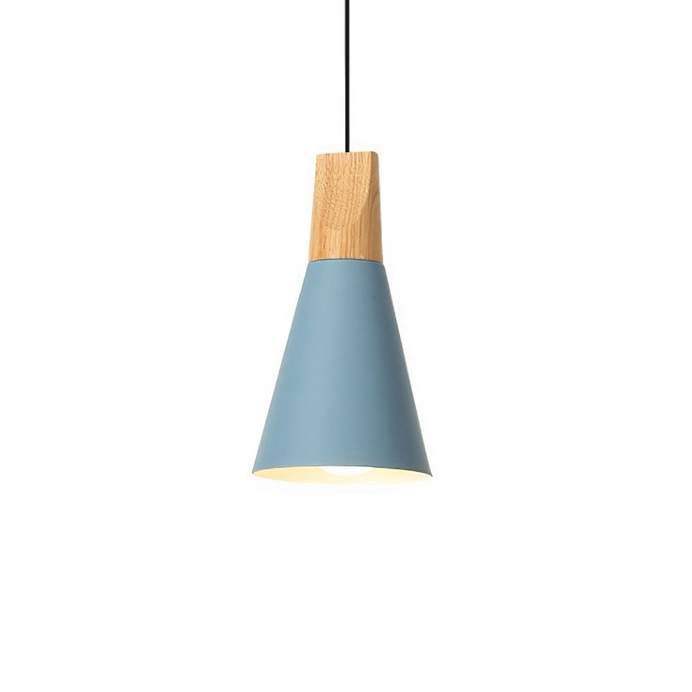 Wood Minimalist Farmhouse Pendant Light
