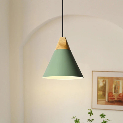 Wood Minimalist Farmhouse Pendant Light