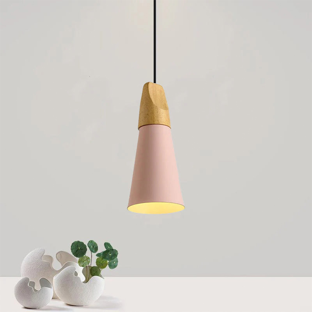 Wood Minimalist Farmhouse Pendant Light