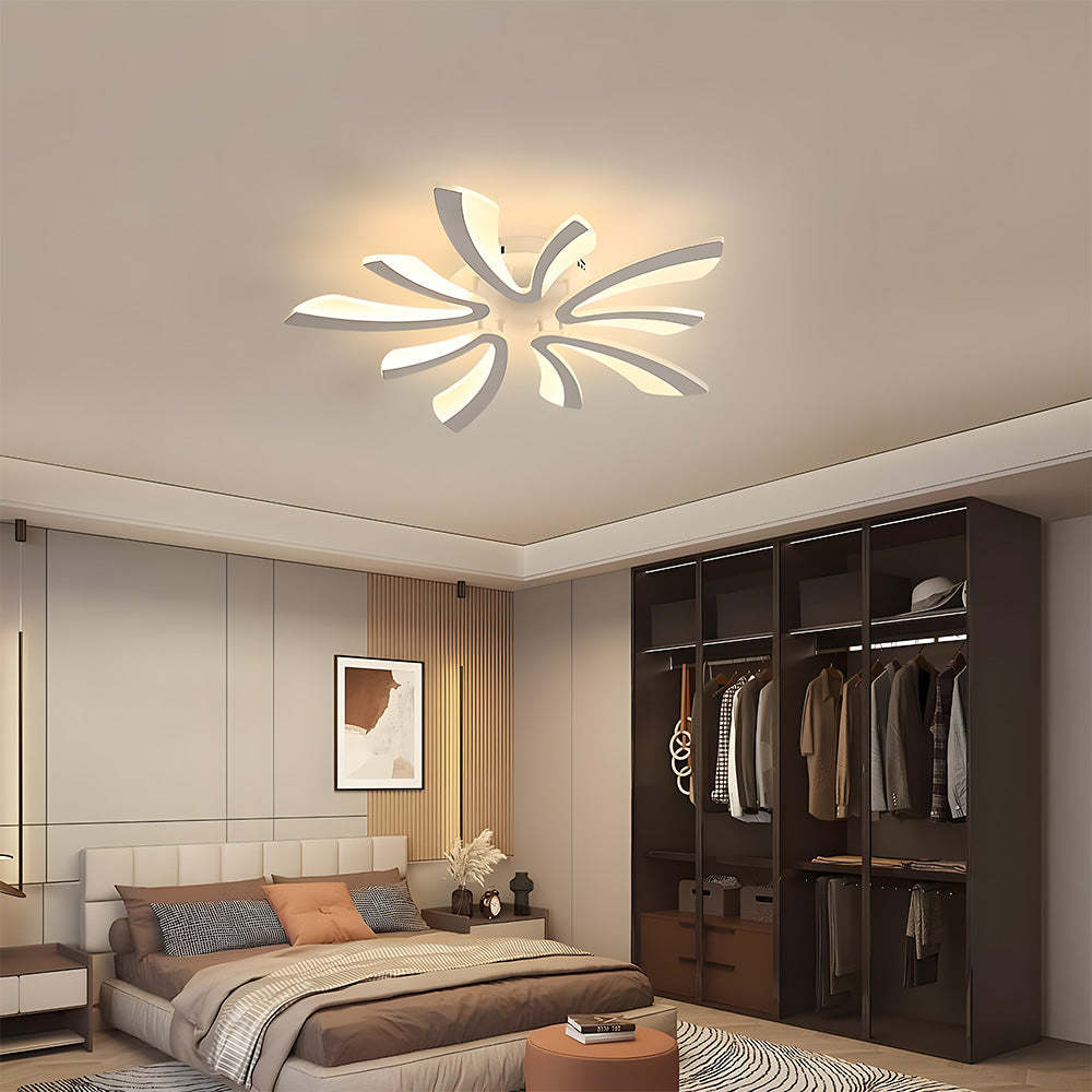 Nordic Acrylic Petal LED Ceiling Light for Living Room