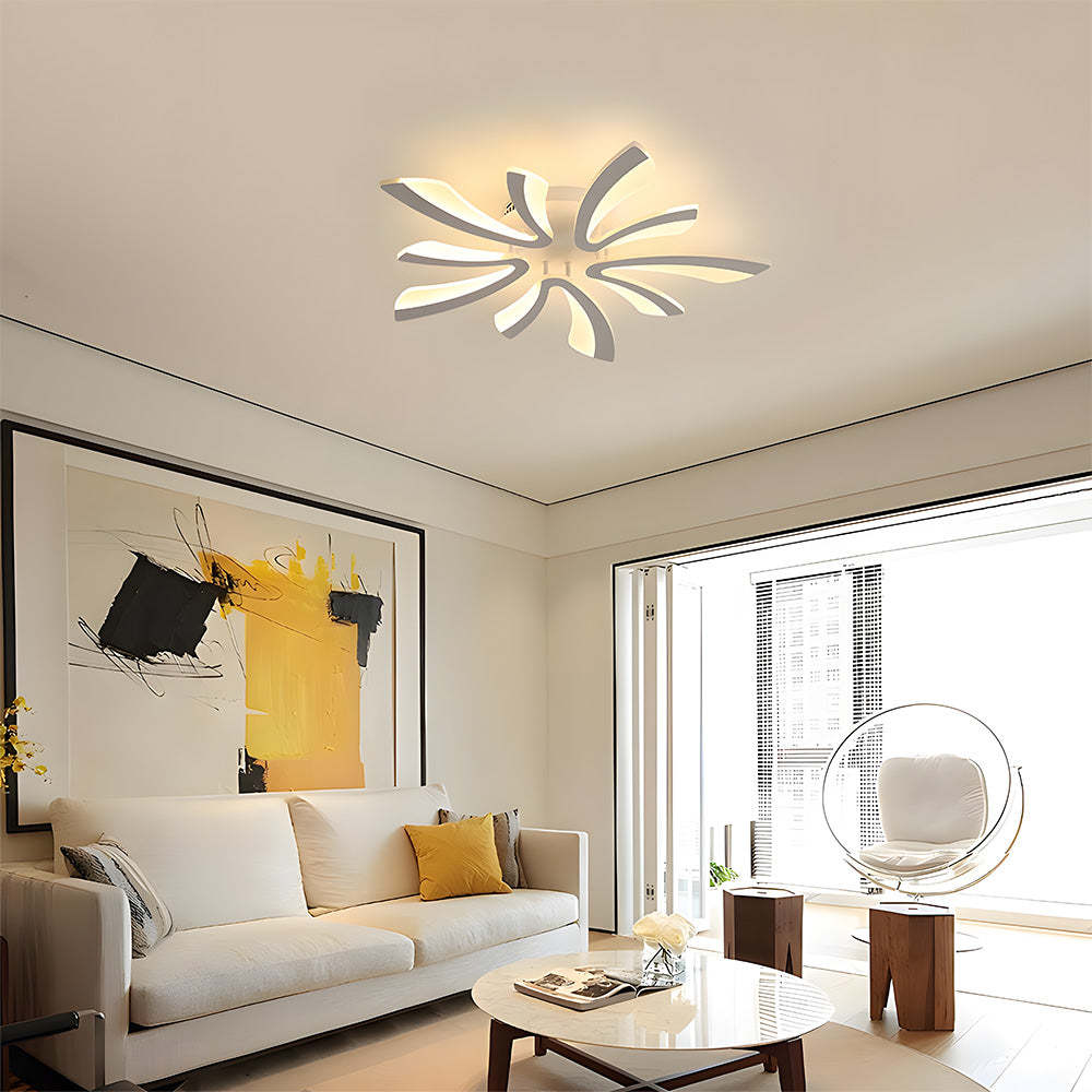 Nordic Acrylic Petal LED Ceiling Light for Living Room
