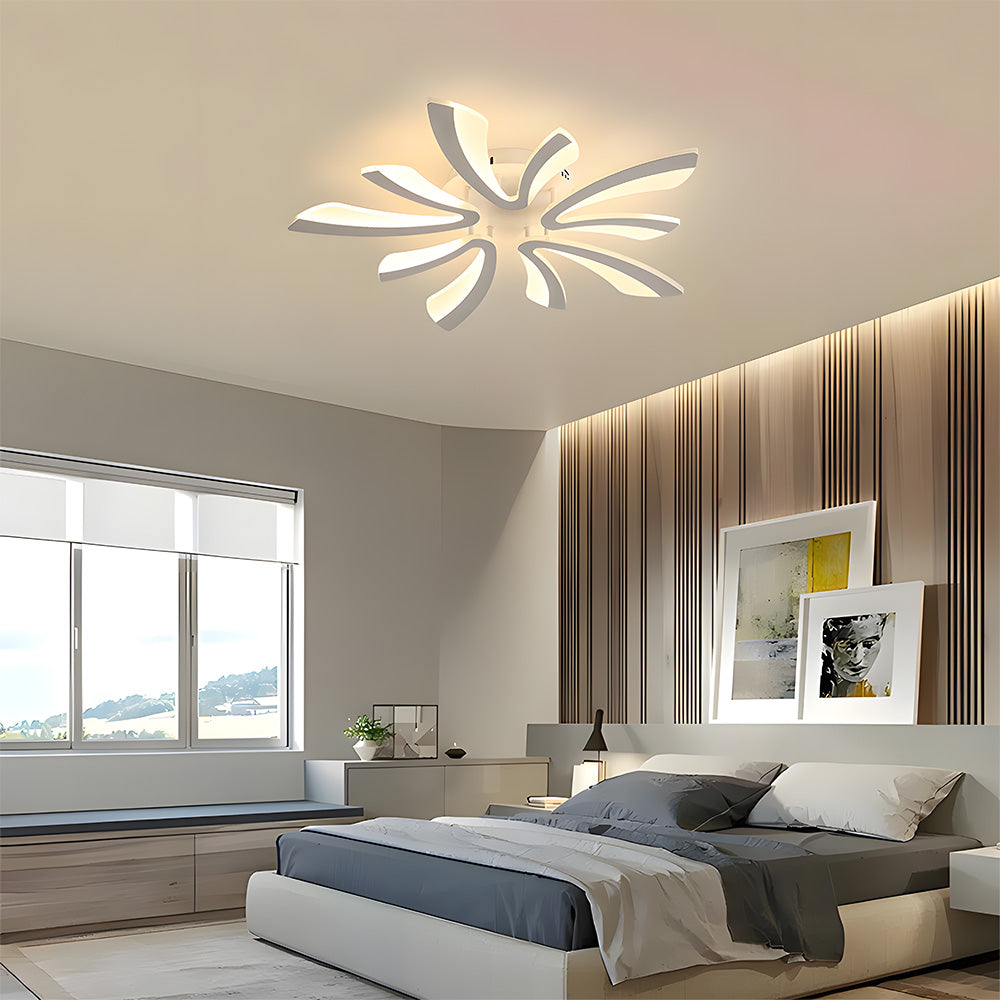 Nordic Acrylic Petal LED Ceiling Light for Living Room