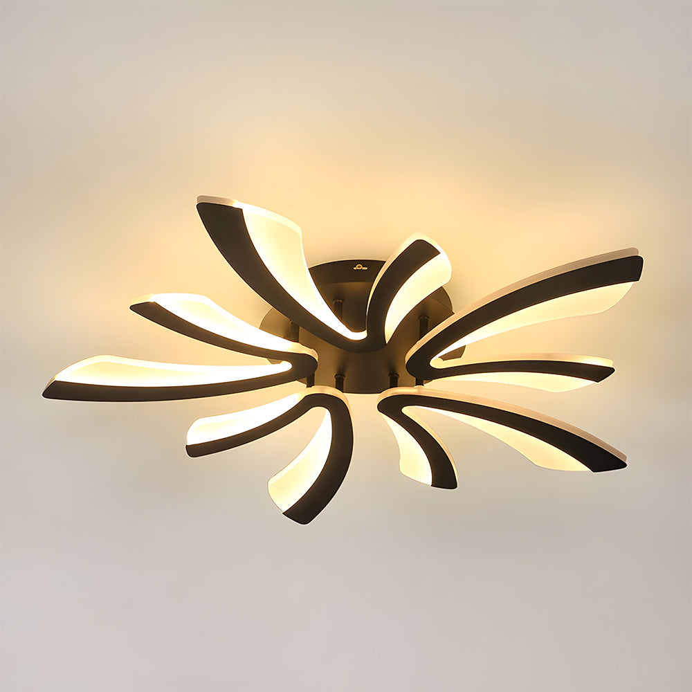 Nordic Acrylic Petal LED Ceiling Light for Living Room