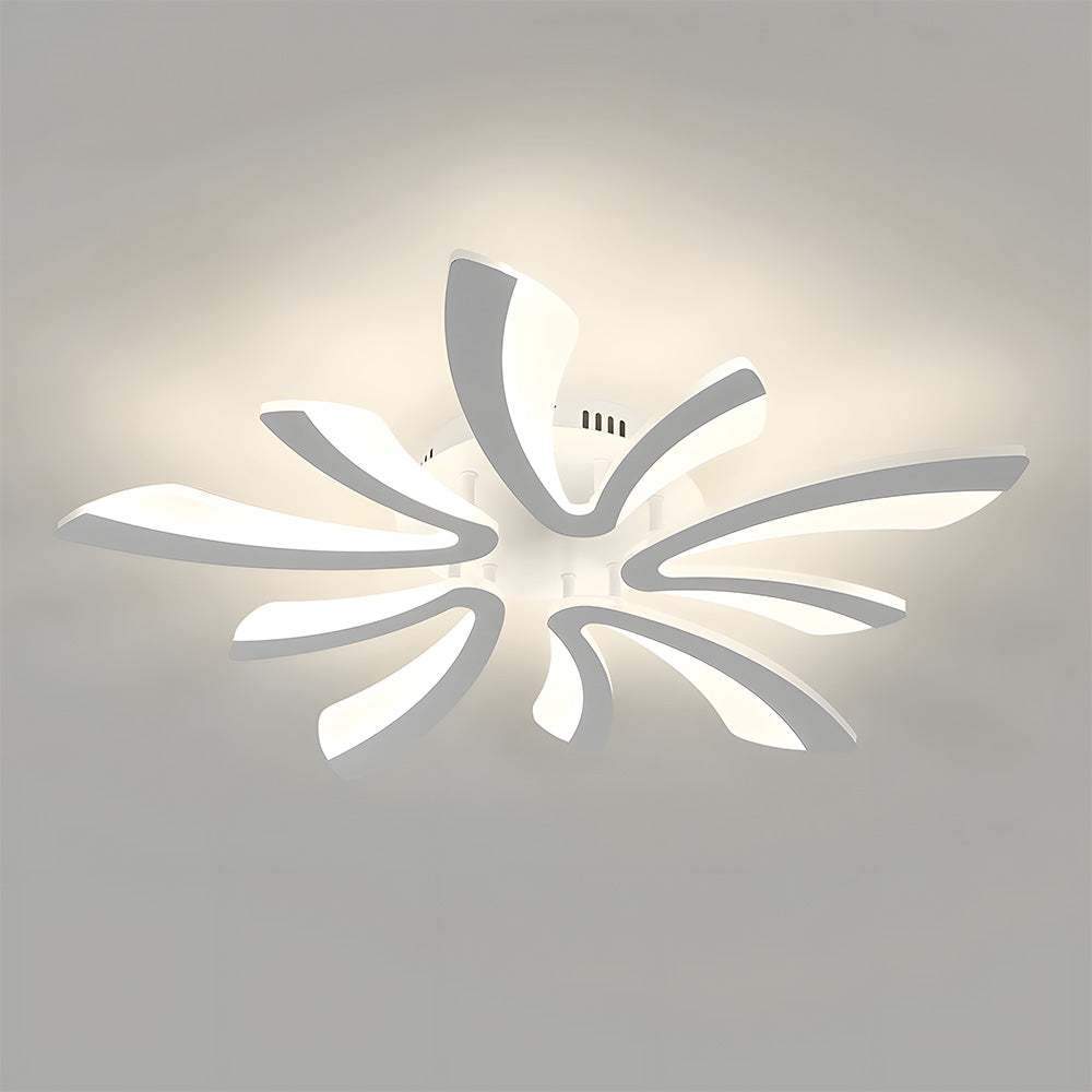 Nordic Acrylic Petal LED Ceiling Light for Living Room