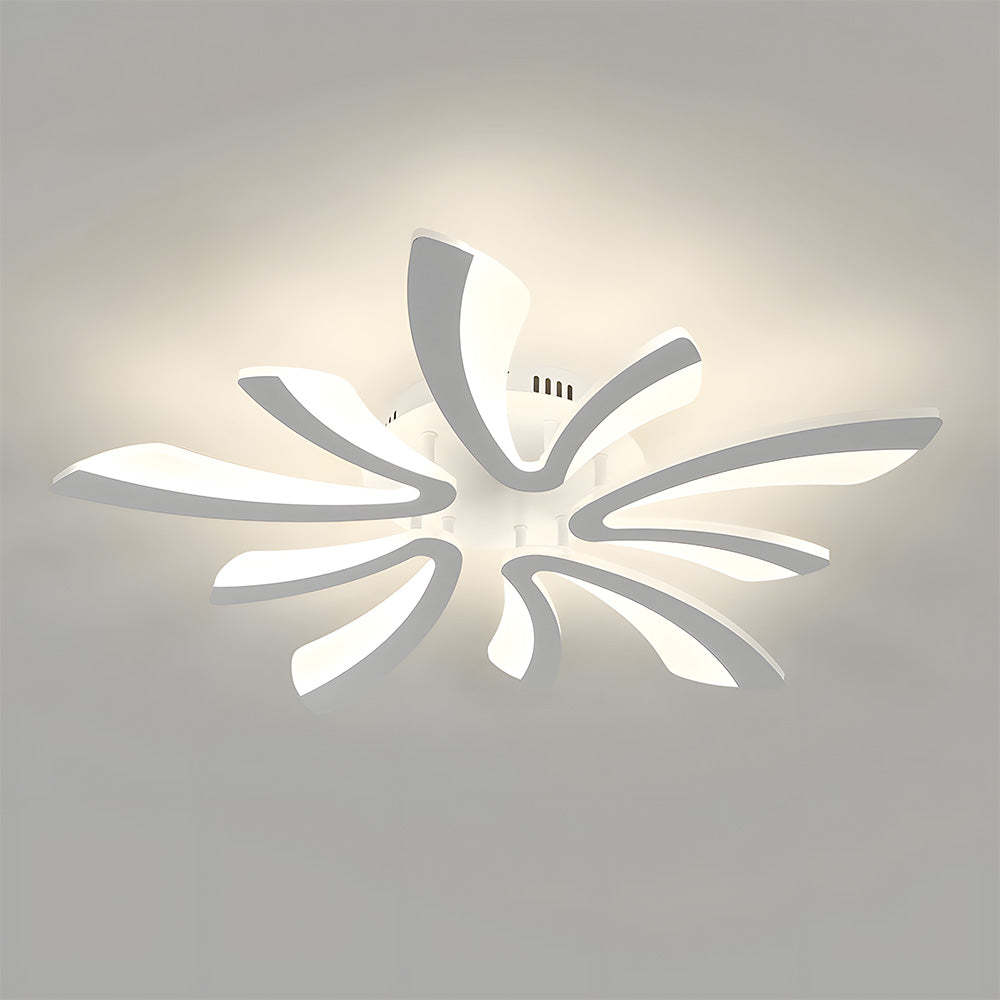 Nordic Acrylic Petal LED Ceiling Light for Living Room