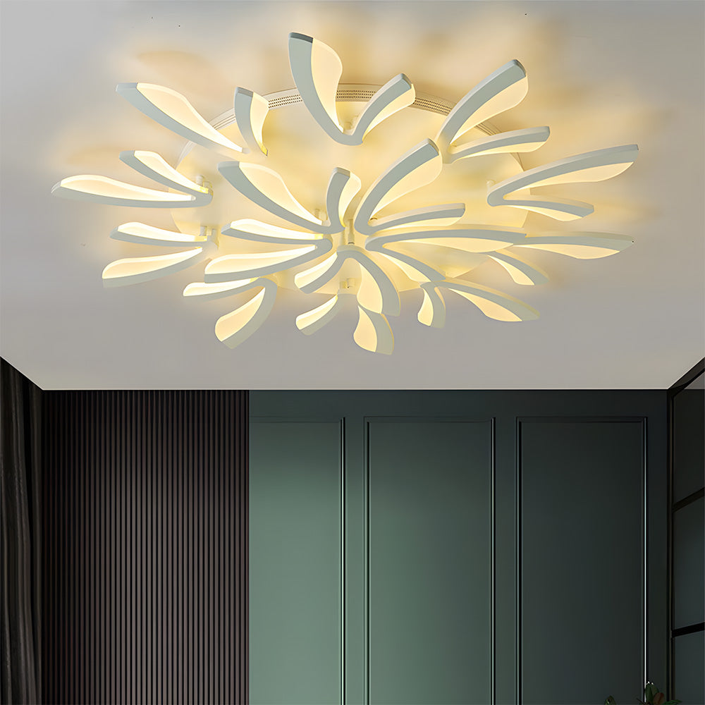 Nordic Acrylic Petal LED Ceiling Light for Living Room
