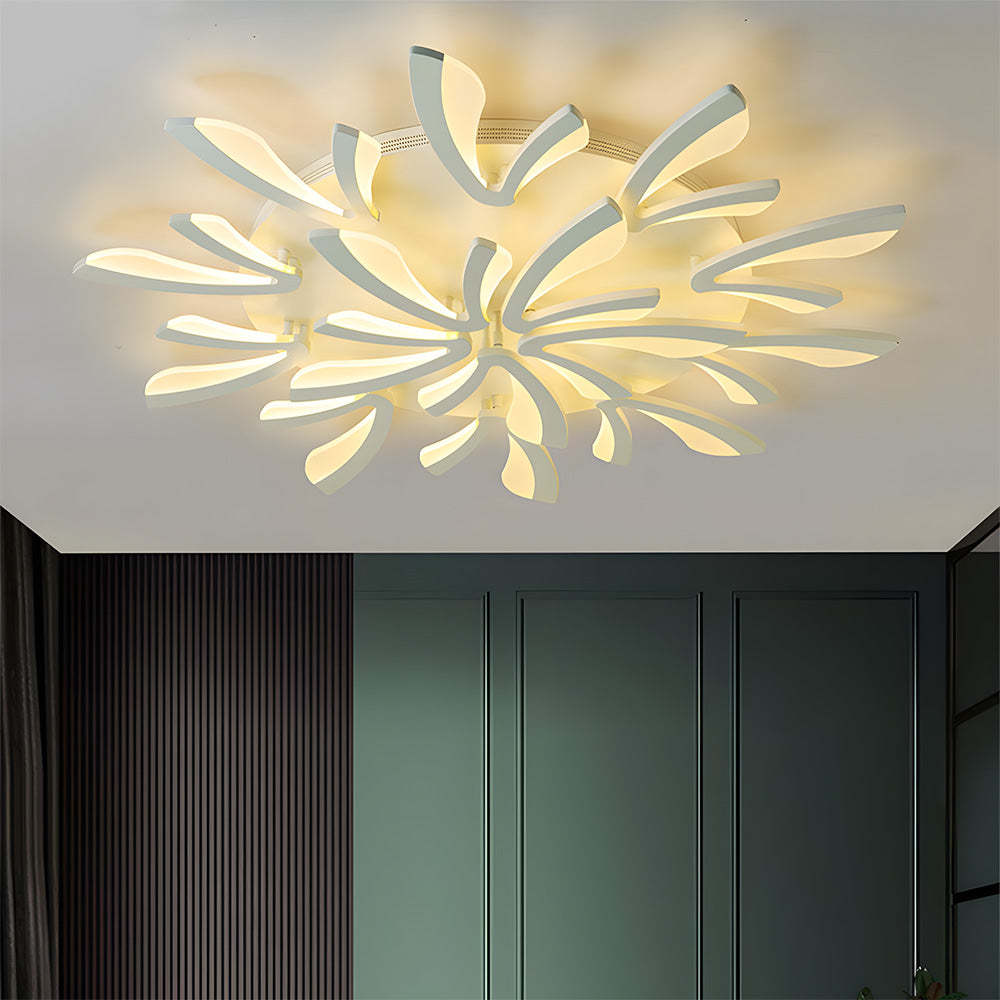Nordic Acrylic Petal LED Ceiling Light for Living Room