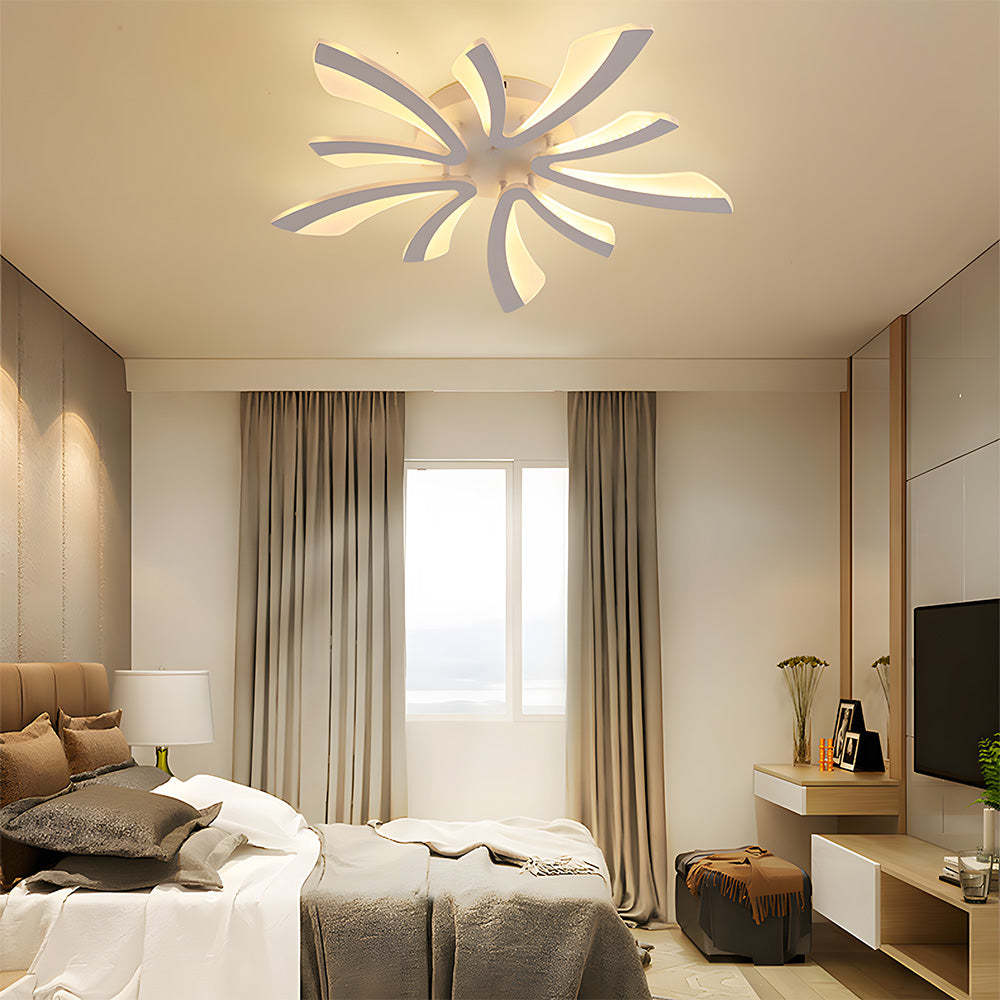 Nordic Acrylic Petal LED Ceiling Light for Living Room