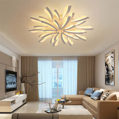 Nordic Acrylic Petal LED Ceiling Light for Living Room