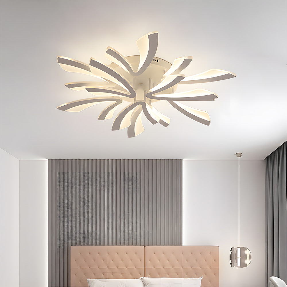 Nordic Acrylic Petal LED Ceiling Light for Living Room
