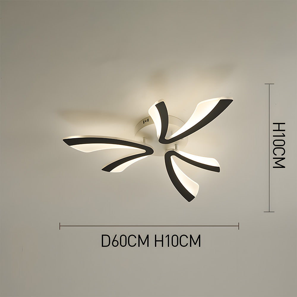 Nordic Acrylic Petal LED Ceiling Light for Living Room
