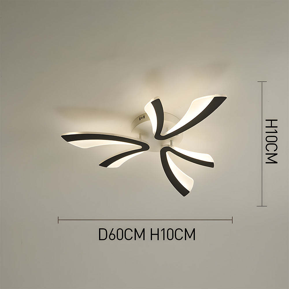 Nordic Acrylic Petal LED Ceiling Light for Living Room