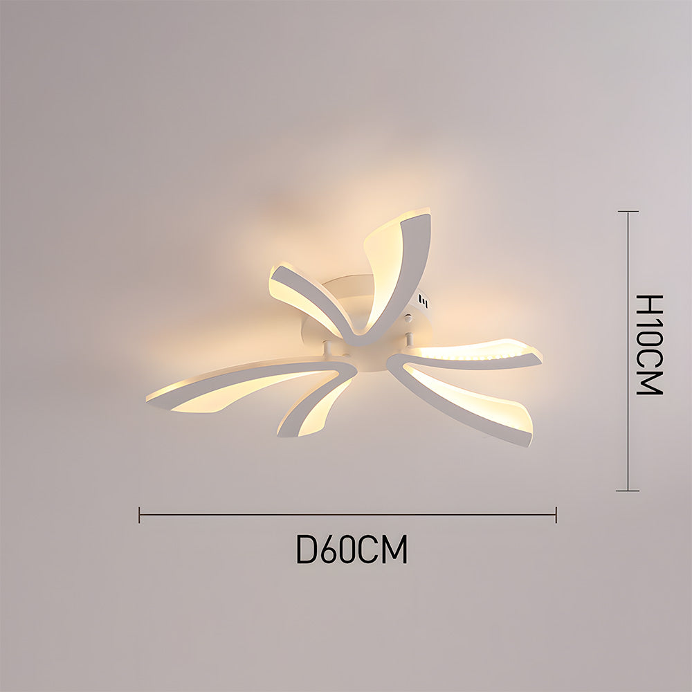 Nordic Acrylic Petal LED Ceiling Light for Living Room