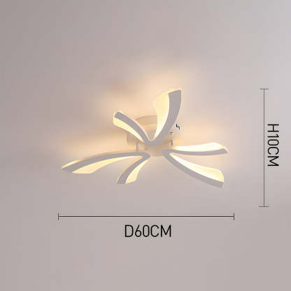 Nordic Acrylic Petal LED Ceiling Light for Living Room