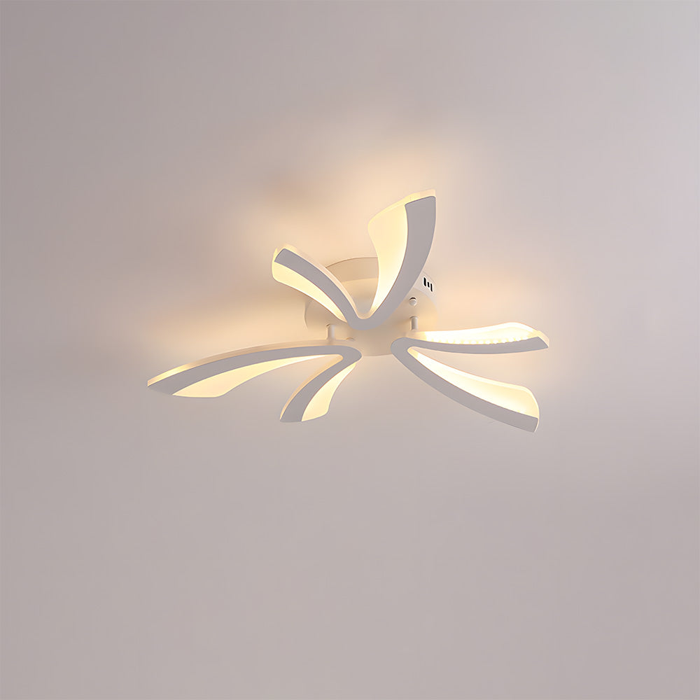 Nordic Acrylic Petal LED Ceiling Light for Living Room