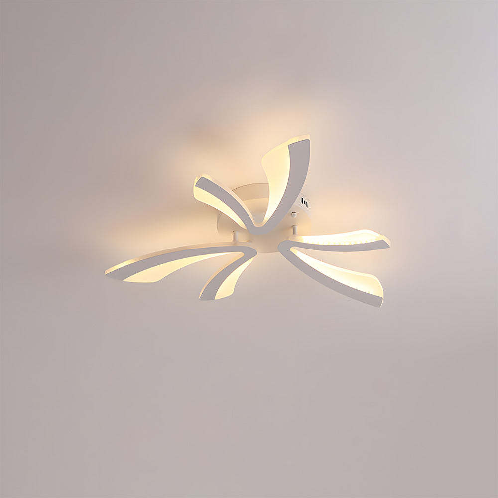 Nordic Acrylic Petal LED Ceiling Light for Living Room