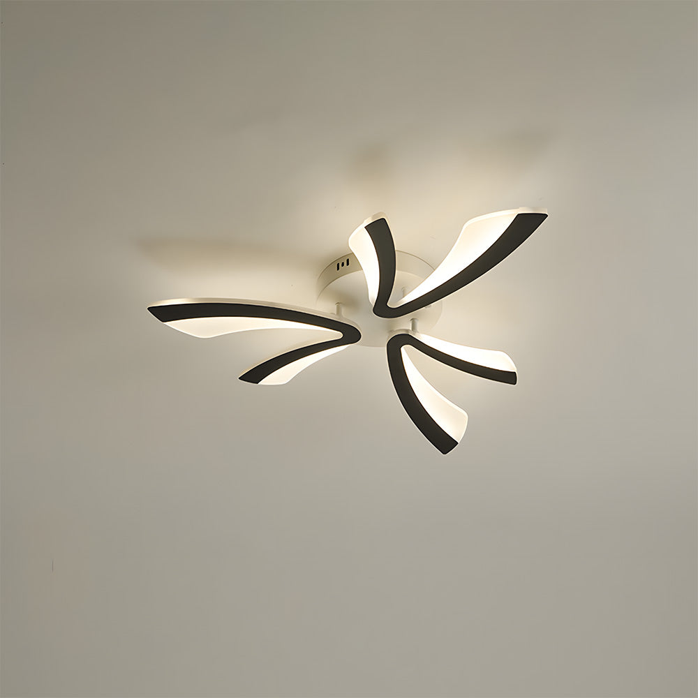 Nordic Acrylic Petal LED Ceiling Light for Living Room