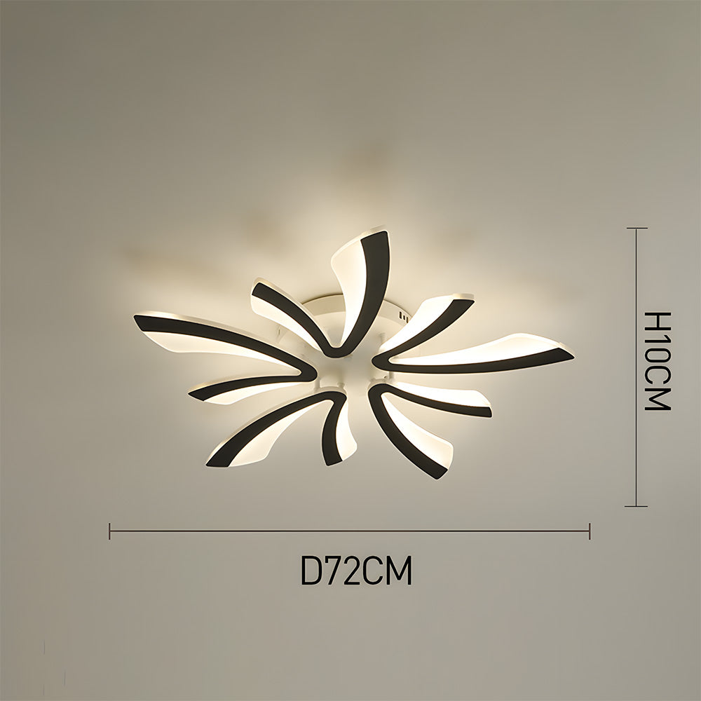 Nordic Acrylic Petal LED Ceiling Light for Living Room