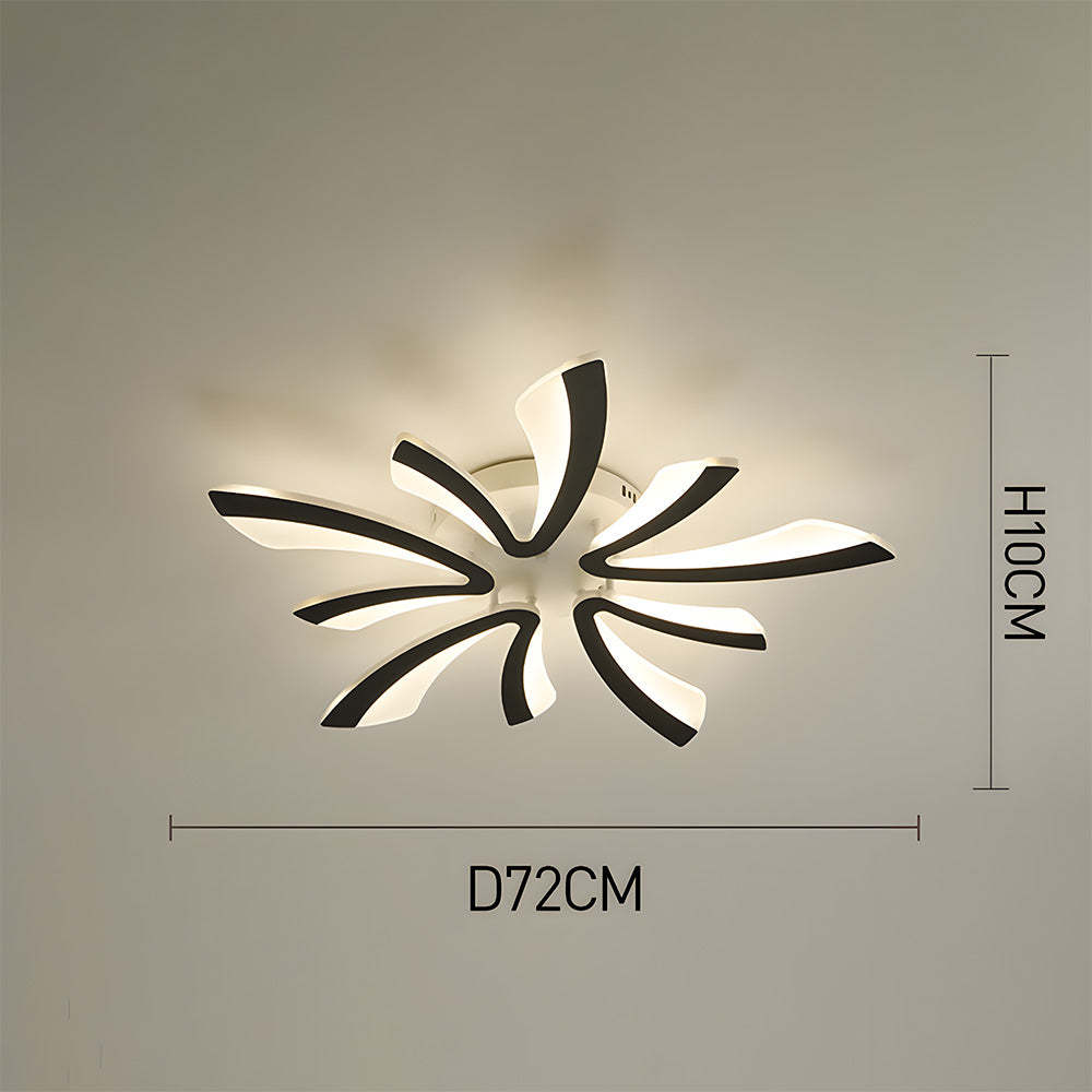 Nordic Acrylic Petal LED Ceiling Light for Living Room