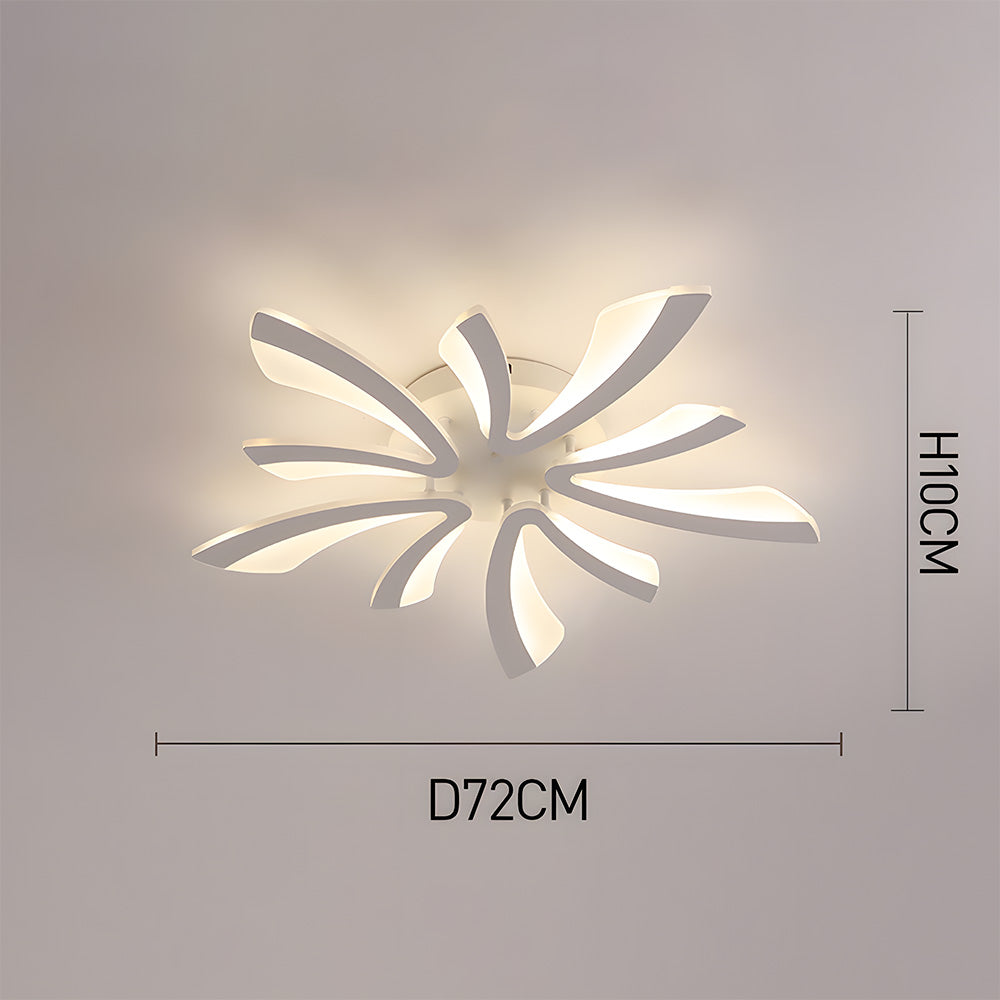 Nordic Acrylic Petal LED Ceiling Light for Living Room