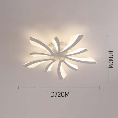 Nordic Acrylic Petal LED Ceiling Light for Living Room