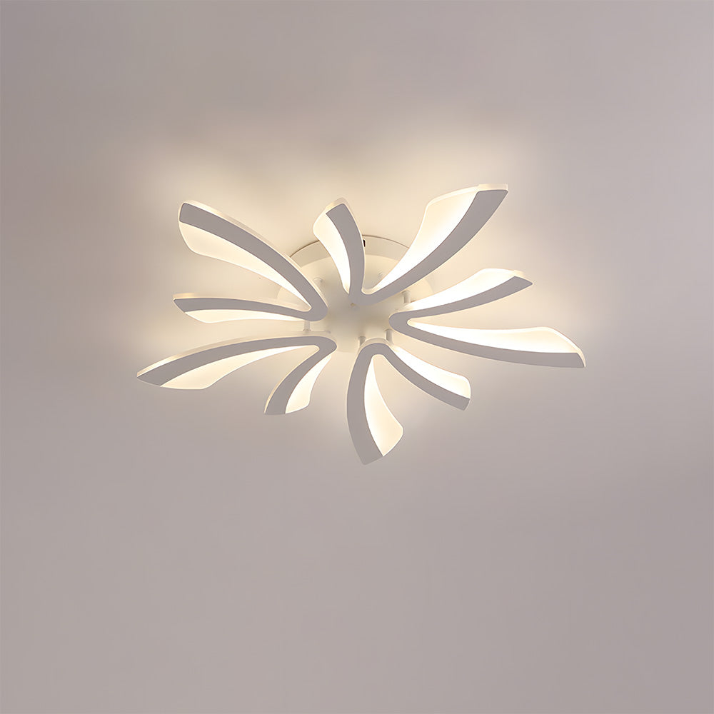 Nordic Acrylic Petal LED Ceiling Light for Living Room