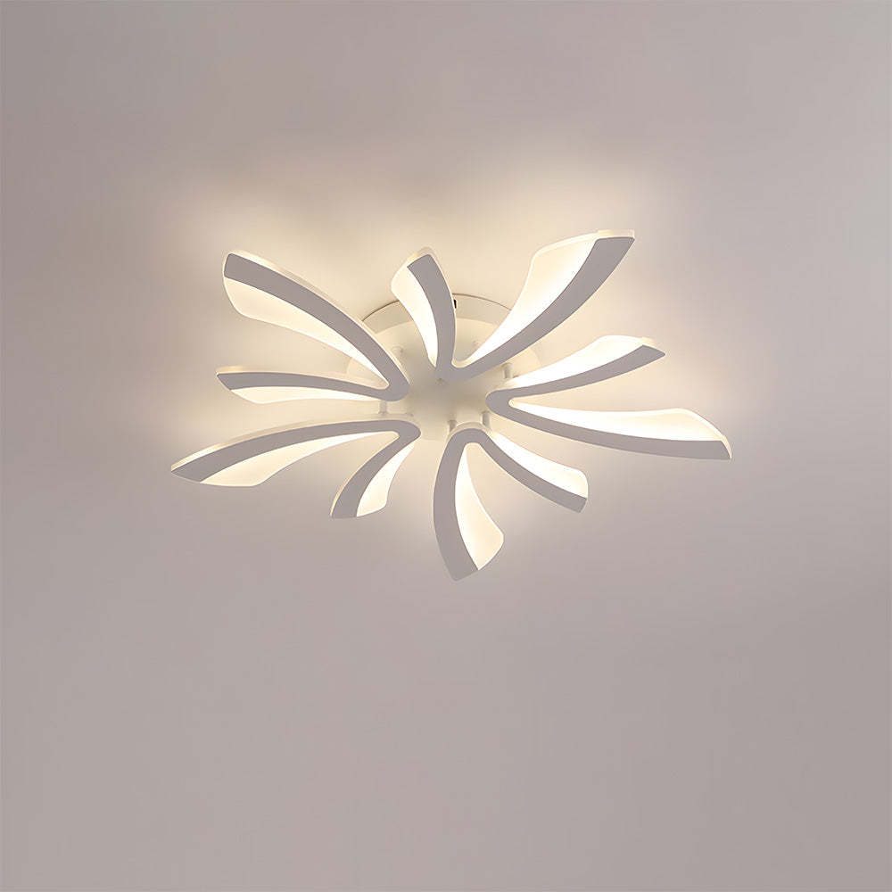 Nordic Acrylic Petal LED Ceiling Light for Living Room