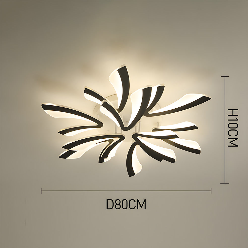 Nordic Acrylic Petal LED Ceiling Light for Living Room