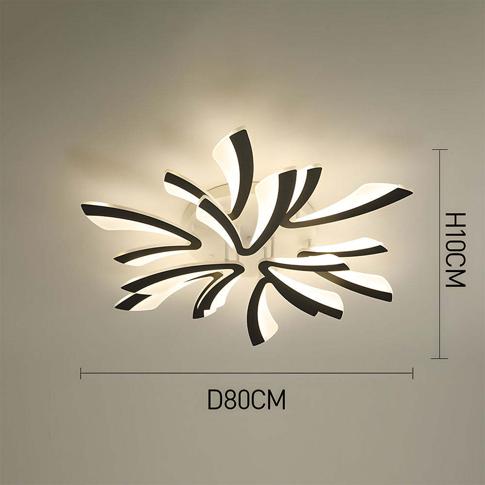 Nordic Acrylic Petal LED Ceiling Light for Living Room