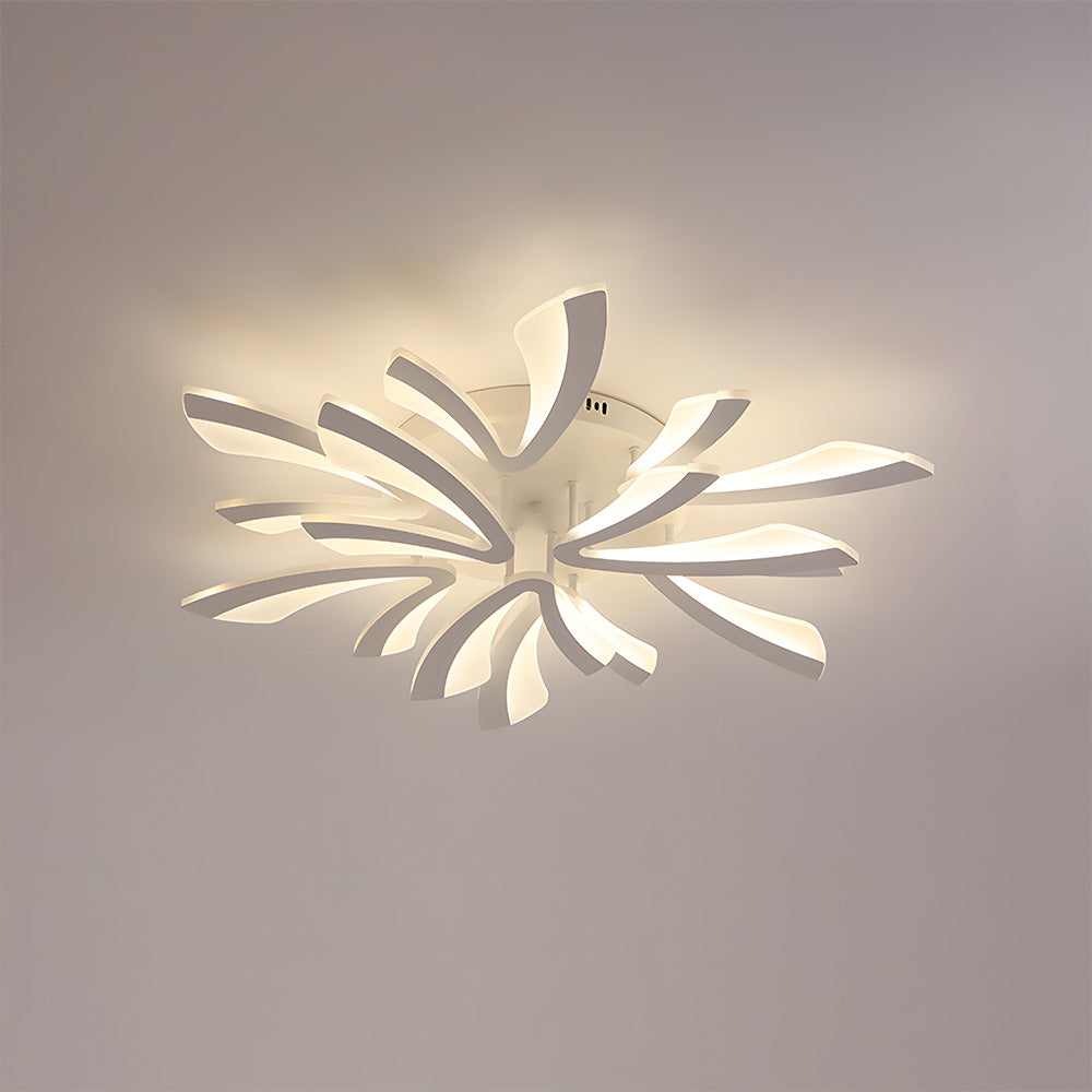 Nordic Acrylic Petal LED Ceiling Light for Living Room