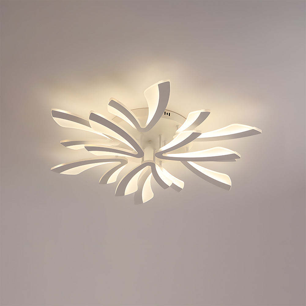 Nordic Acrylic Petal LED Ceiling Light for Living Room
