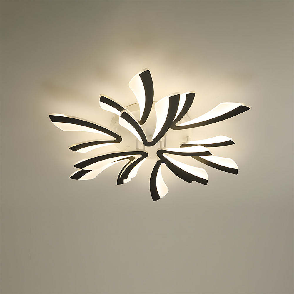 Nordic Acrylic Petal LED Ceiling Light for Living Room