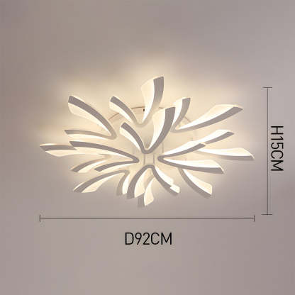 Nordic Acrylic Petal LED Ceiling Light for Living Room