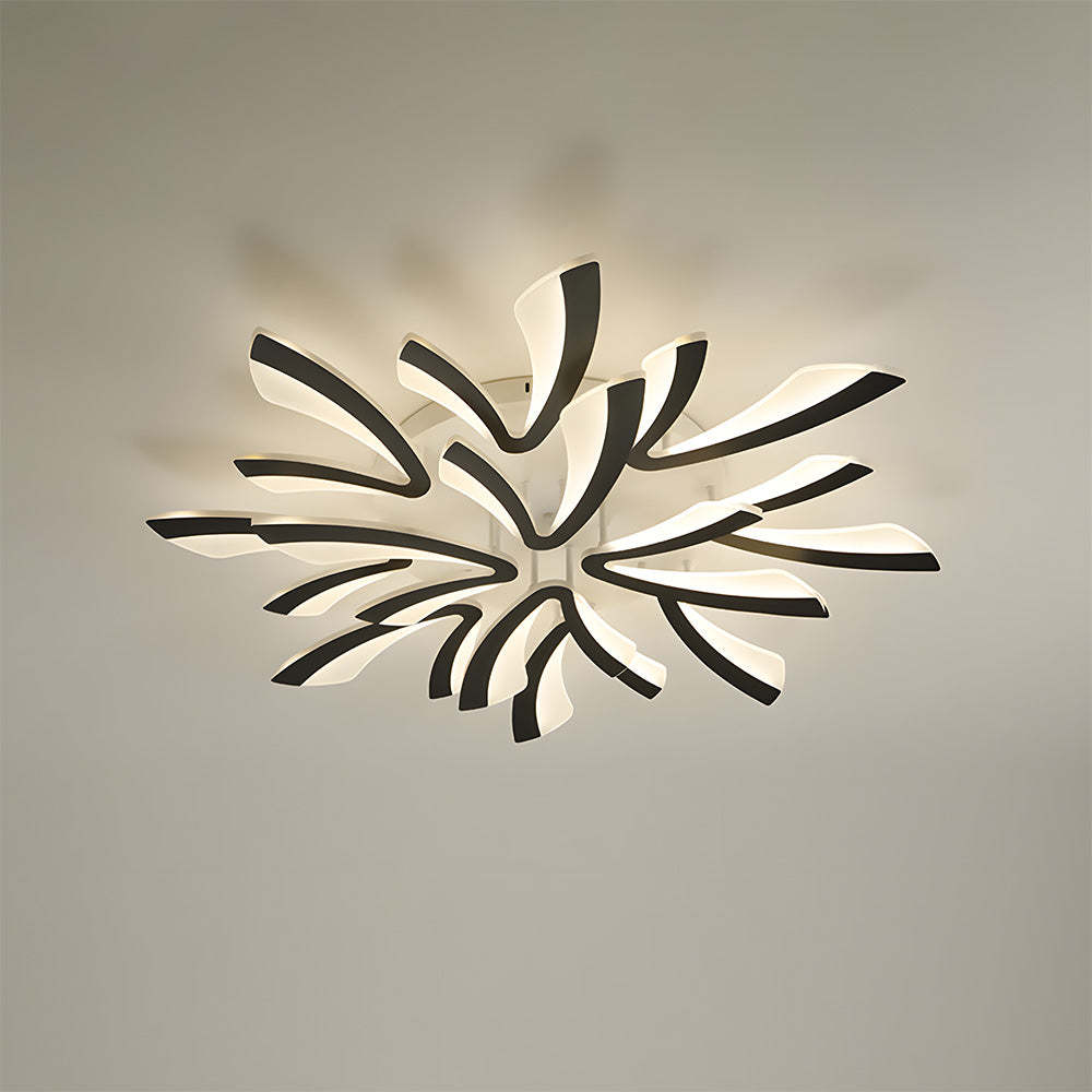 Nordic Acrylic Petal LED Ceiling Light for Living Room