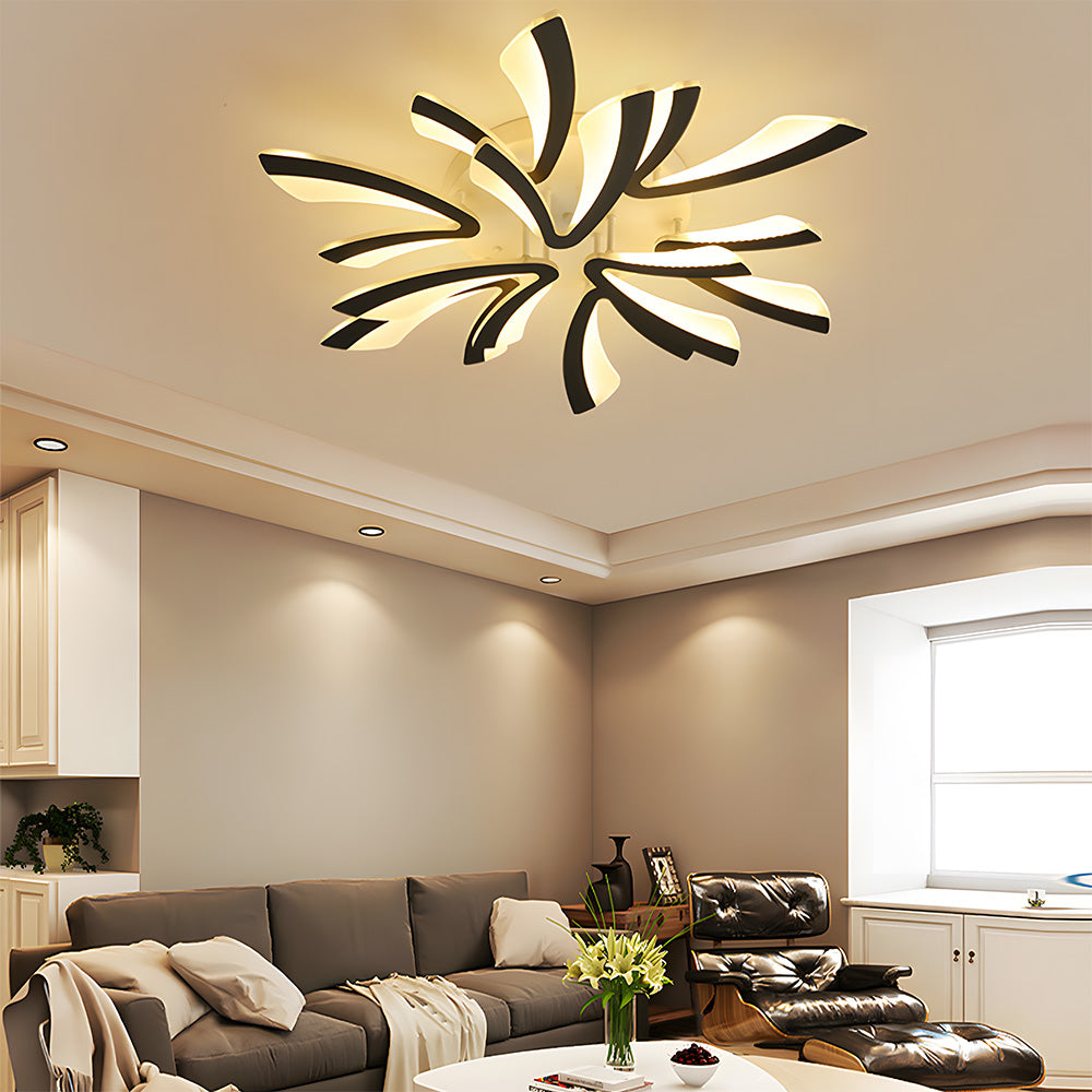Nordic Acrylic Petal LED Ceiling Light for Living Room