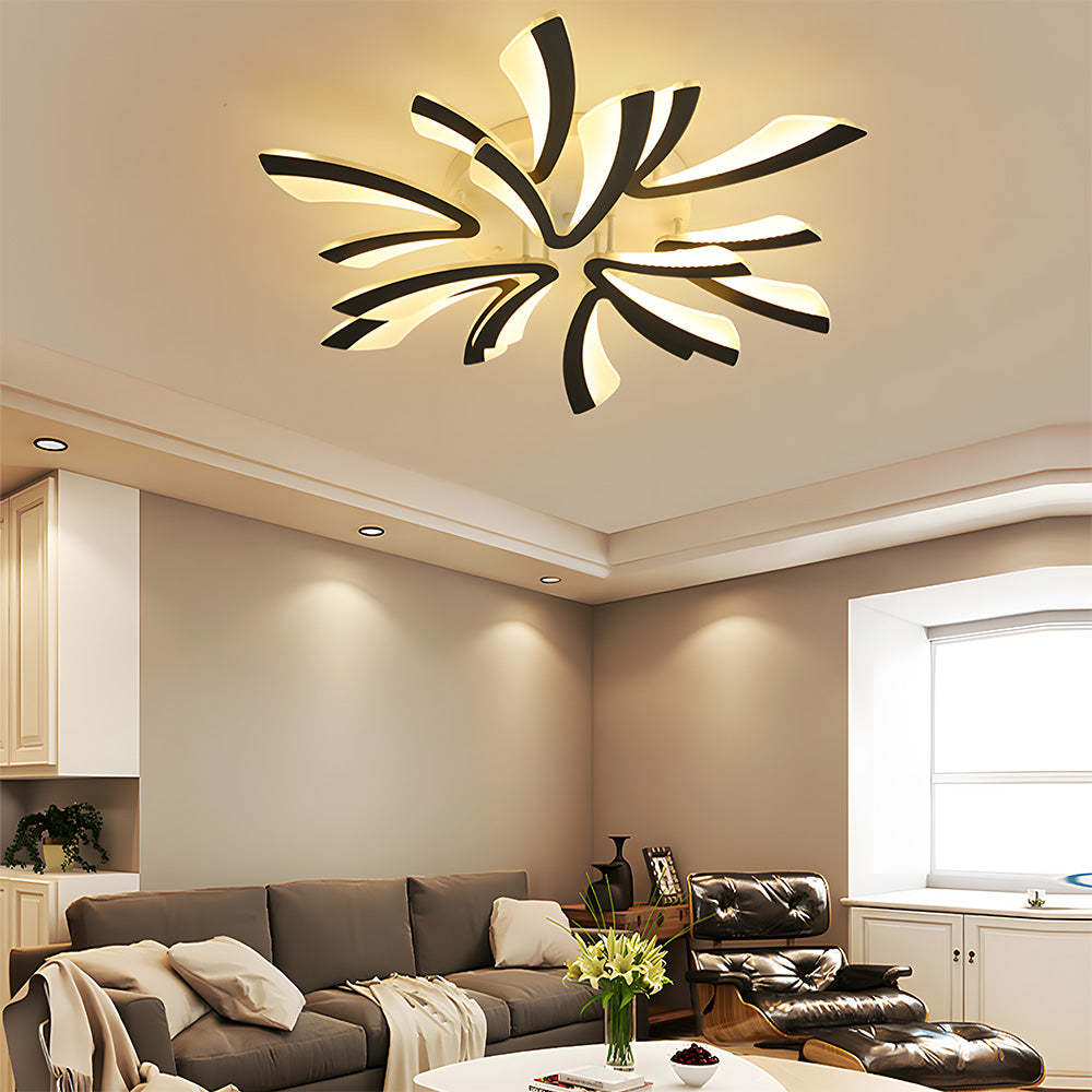 Nordic Acrylic Petal LED Ceiling Light for Living Room