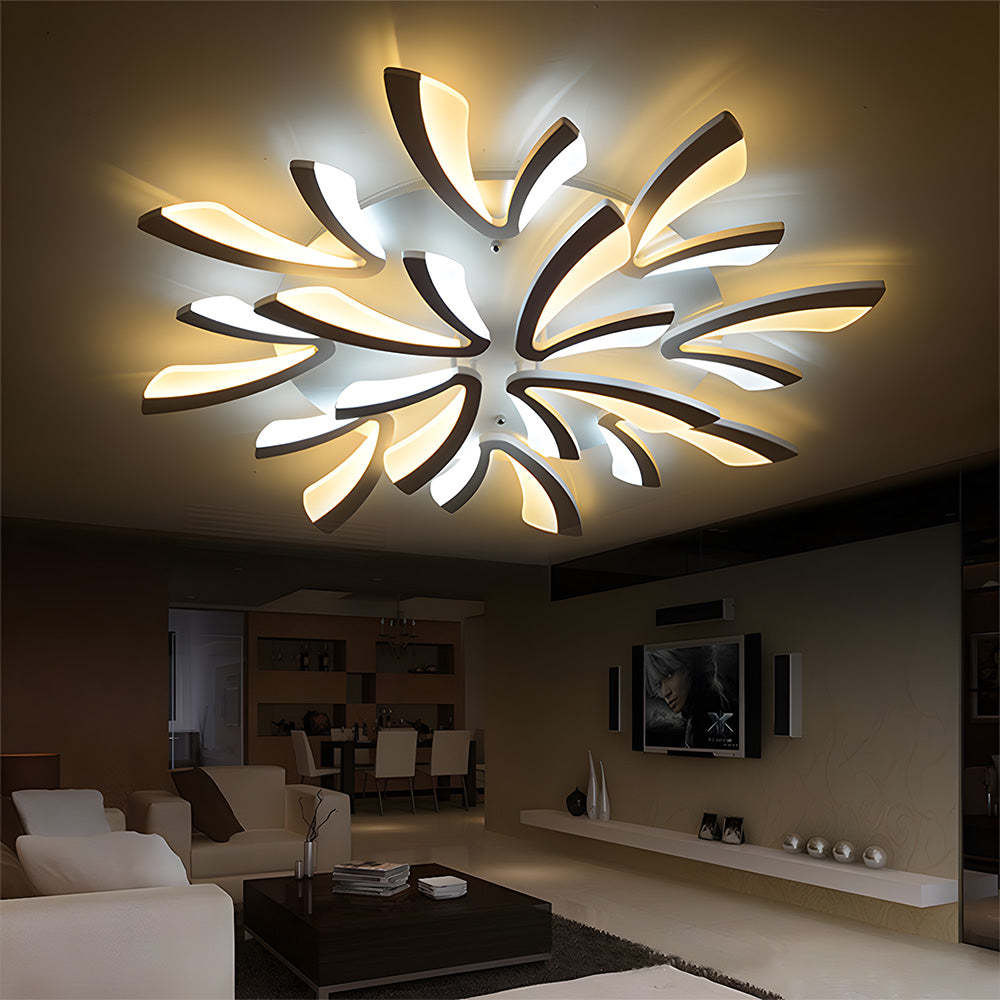 Nordic Acrylic Petal LED Ceiling Light for Living Room
